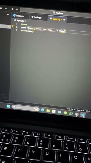 input name and age from user #python #learnpython #pythonprogramming #ballpython #codding #reptile