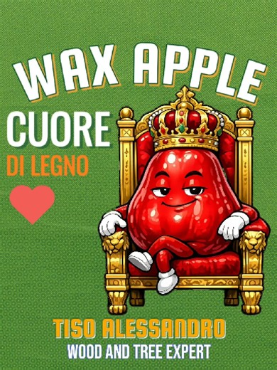 Wax Apple...le mele d'acqua, un gioiello della natura che sebra creato con l'IA #eternalparquet #cuoredilegno #TisoAlessandro #waxapple