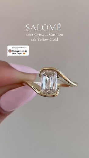 Engagement Ring Styles: Ken & Dana Design Showcase Nadia's 1.6ct Cushion Cut Diamond Ring