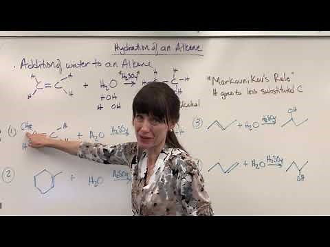 Hydration of an Alkene
