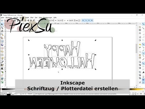 Plotter instructions - Create plotter file Create lettering in Inkscape | PiexSu | PiexSu
