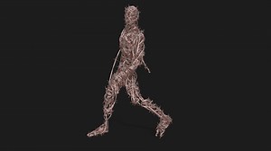 barbed wire man "twisted step pose" - Download Free 3D model by keyni