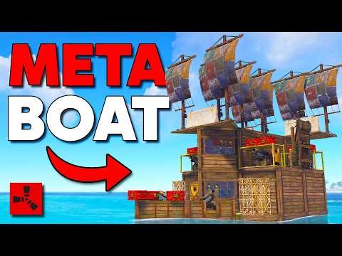 The Flying Cloud - FASTEST Solo/Duo/Trio BOAT BASE in Rust!