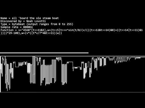 all board the ole steam boat [bytebeat]