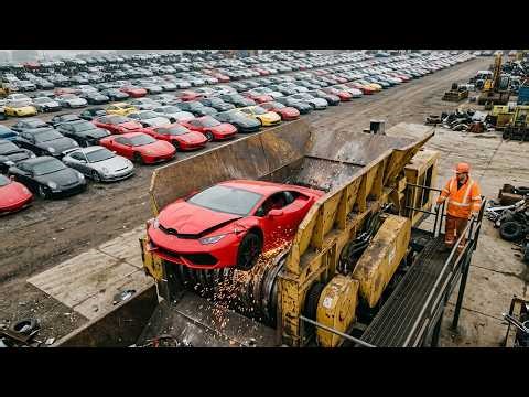 100 Most Dangerous Car Crushing & Shredding Machines That Obliterate Everything | Scrap Processing