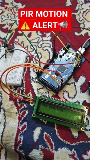 PIR MOTION SENSOR ALERT ⚠️ 📢 using motion sensor with arduino #arduinotraining