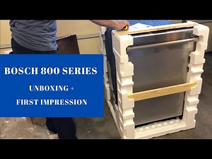 Bosch 800 Series Dishwasher Unboxing & First Impression CrystalDry Top Control SHXM78Z55N 2020