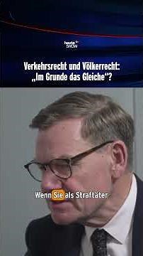 Verkehrsrecht und Völkerrecht: "Im Grunde das Gleiche"? | heute-show #shorts