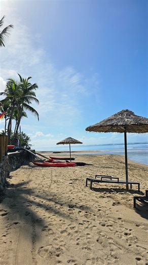 Vacation right here, under the tropical sun, where every day feels like an island dream. 🌴☀️ | OUTRIGGER Fiji Beach Resort