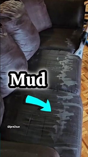 Filthy sofa. upholstery cleaning microfiber .Lavagem de sofa