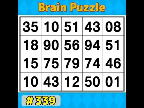 【Number Search】 90% of people can't find the correct answer. 《Brain training》 #339