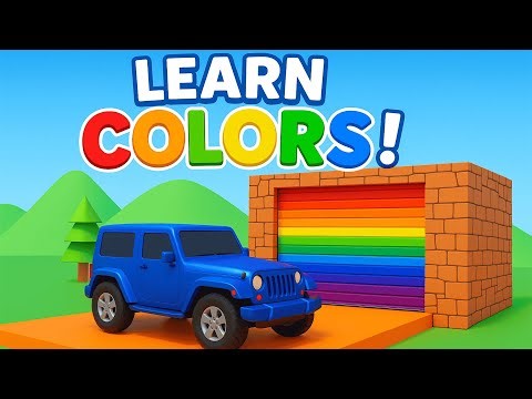 Learn Colors with Cars 🚗 | 3D Animation for Kids & Toddlers | Fun Educational Video