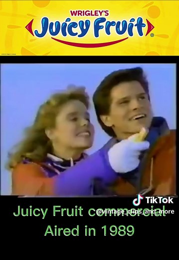 Juicy Fruit commercial from the 80s. Classic commercial jingles. #80stv #retrocommercial #vintagetv #juicyfruit #commercial