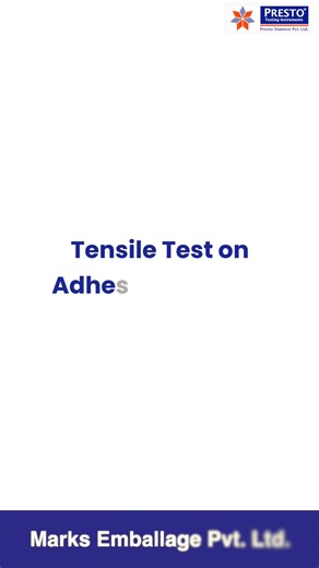 Tensile Test on Adhesive Stickers