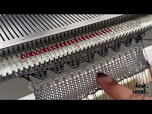 Machine Knitting - Easy tuck stitch pattern
