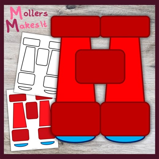 Binocular Craft Template