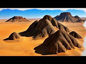 Drawing Ahaggar Mountains – Heart of the Central Sahara