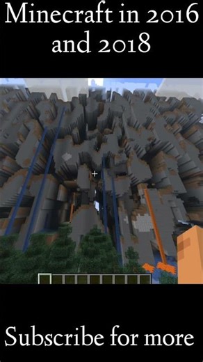 #shortfeed Minecraft Nostalgia 2016 and 2018 #minecraft #nostalgia #gaming