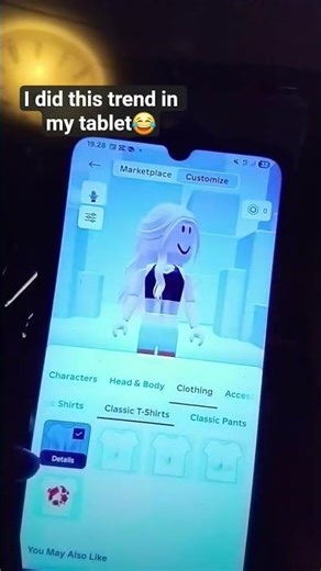 i did this trend in my tablet😂 #roblox #preppy #avatar