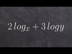Learning the basics for condensing logarithmic expressions