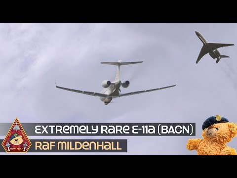 EXTREMELY RARE USAF E-11 BATTLEFIELD AIRBORNE COMMUNICATIONS NODE (BACN) • RAF MILDENHALL