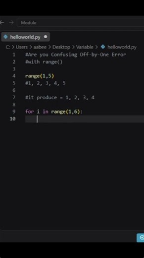 range() Stop Value Excluded – Off-by-One Error Explained! #Python #explained! #pythonforbeginners