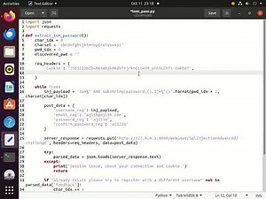 Assignment 1 - WebGoat - Blind Sql injection