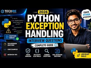 Python Exception Handling Interview Questions 2026 #techire #databaseconcepts #dataanalytics #job