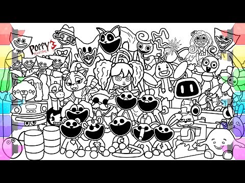 Poppy Playtime Chapter 3 Coloring Pages / How to Color ALL Bosses and MONSTERS from All Chapters
