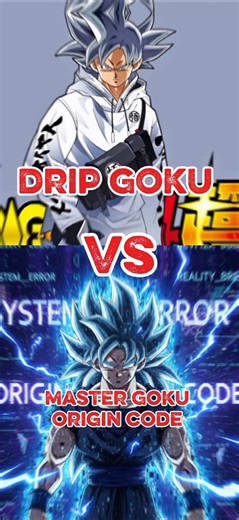 Hlo my subscribers drip goku vs master goku origin code the battle who wins?