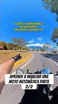 Aprende a manejar una moto automática rápido y fácil ✌🏼💪🏼