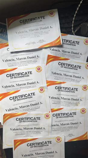 Shirley Valencia on Instagram: "Work Immersion - Lupit ng project mo Boy Marcus Daniel. Hinakot ang award 🫡"