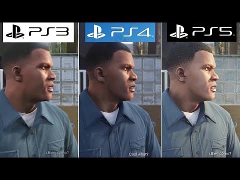 GTA V | PS3 VS PS4 VS PS5 Graphics | Comparison