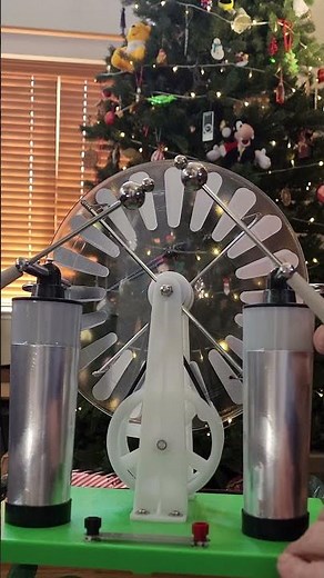 My #wimshurst machine (static electricity generator)