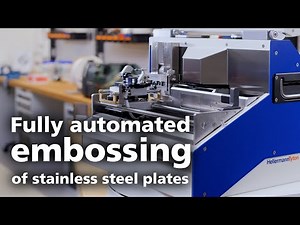 Metal cable tags: Next generation of embossing stainless steel plates - the new M-BOSS
