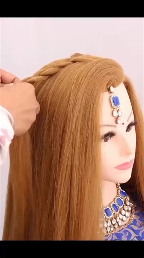 Simple & Classy Party Hair 💫 Quick style, big impact — perfect for weddings & events 💖 #PartyLook #HairstyleInspo #EasyGlam #HairTutorial #ForYouPage