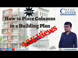 How To Place Column Position in Building Plan|| Columns Orientation
