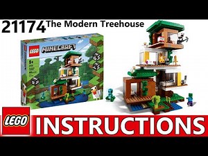 How to Build 21174 The Modern Treehouse 2021 | LEGO MINECRAFT Instructions