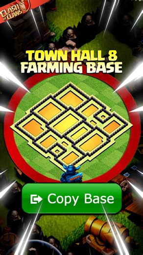 TH8 FARMING BASE COPYLINK!🔥 #clashofclans #th8