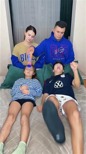 Sleeping family by Secret Vlog