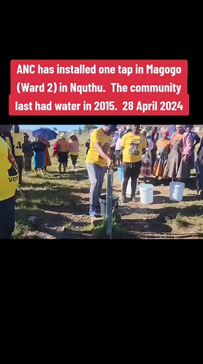 ANC Water Tap Installation in Nquthu: Bringing Back Access to Clean Water
