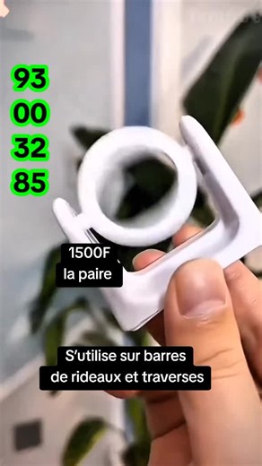 Crochet Rotatif Pratique pour Rideaux Élégants