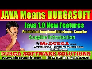 Java 8 New Features | | Supplier Introduction || by Durga Sir