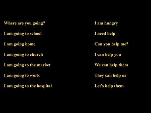 Karen Language (Sgaw dialect): Vocabulary #19 (phrases)