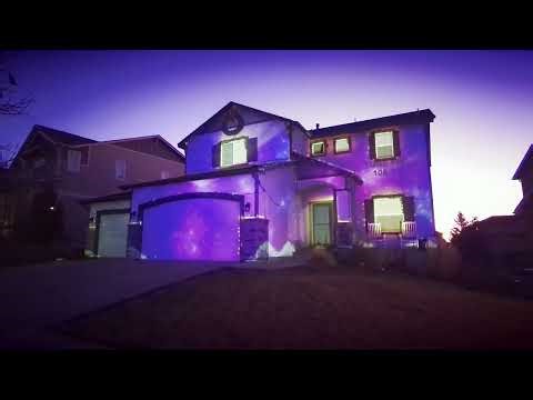 Projection Mapping 2025 Christmas and New Years Eve Colorado Springs