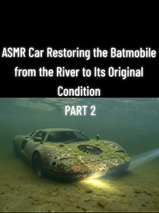 ASMR Car Restoring the Batmobile from the River to Its Original Condition PART 2: #carrevivalhub #carrestoration #carrepair #carmechanic #carrefurbishment