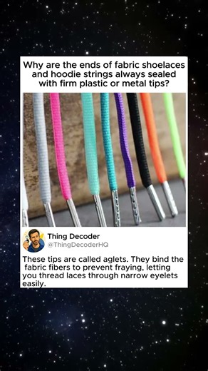 Why Shoelace Ends Have Aglets