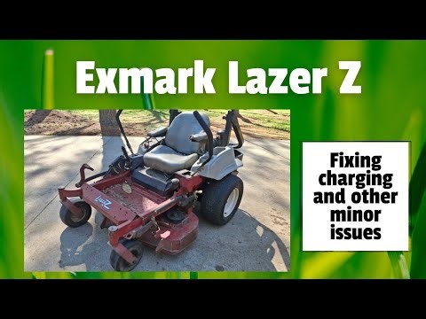 Exmark Lazer Z has a charging issue and needs other minor work