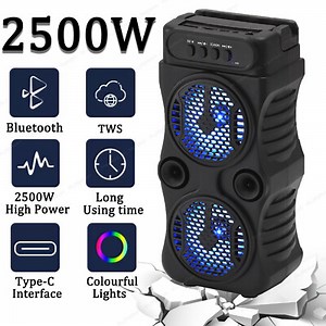 2500W Portable Bluetooth Speaker Sub Woofer Heavy Bass Loud Sound Party System | eBay