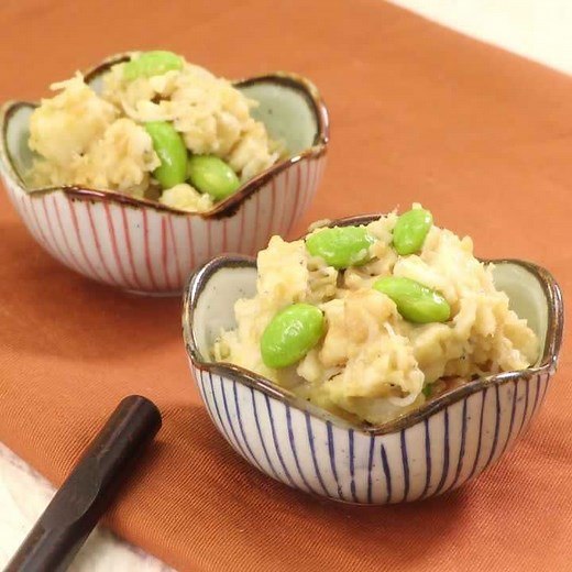 わさびが決め手！ 山芋のしらすポテトサラダのレシピ動画・作り方 | デリッシュキッチン